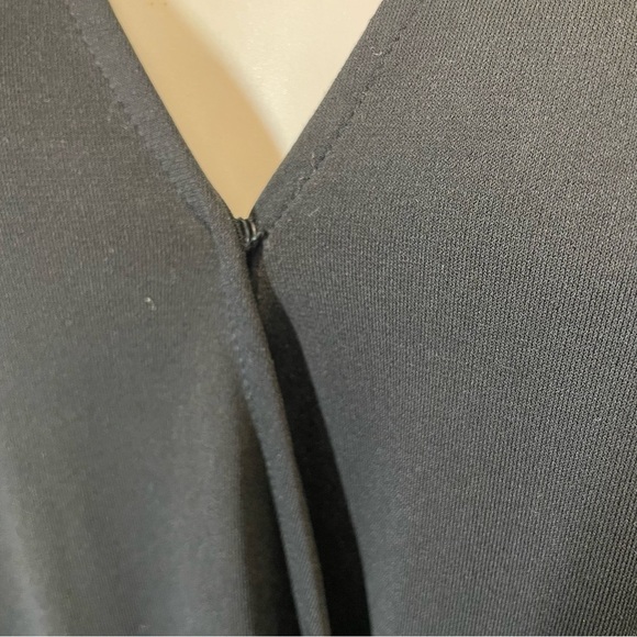 Eloquii Black V-Neck midi dress women’s size 16 stretch - Picture 5 of 8